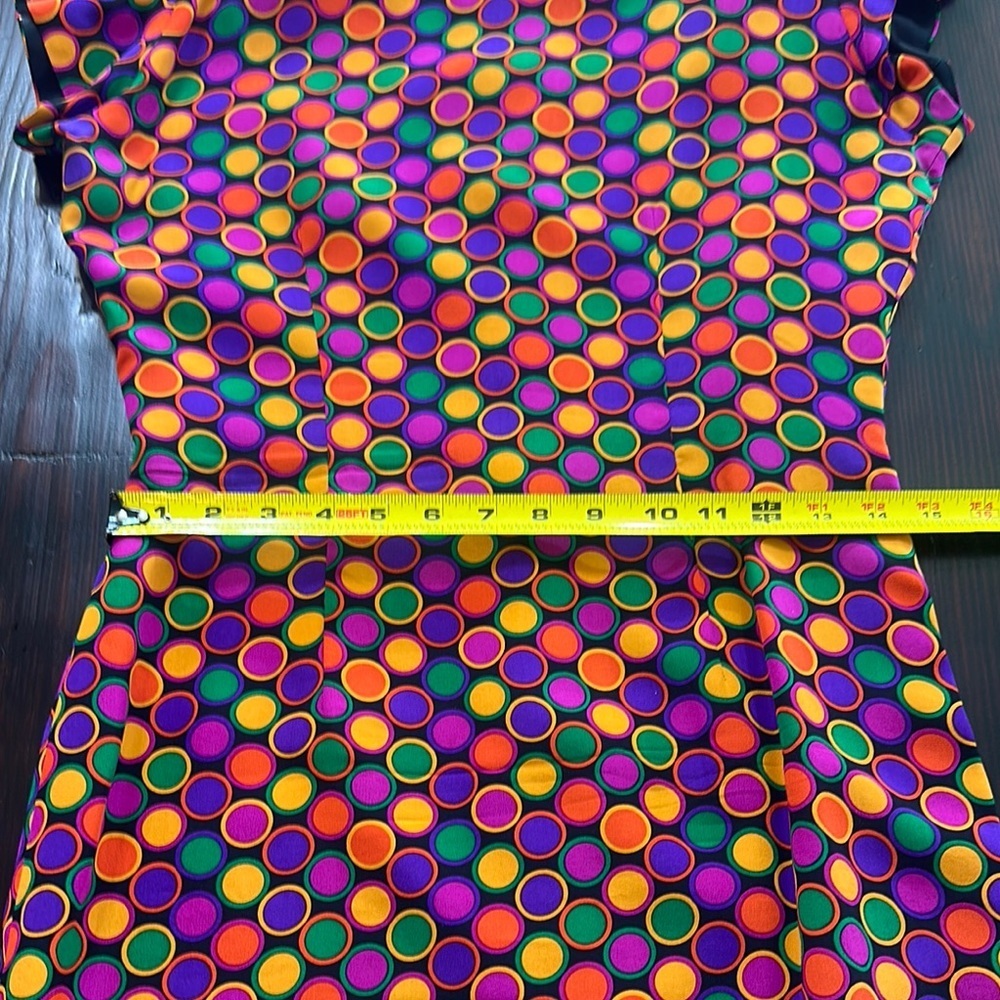 Harold's Vintage Colorful Polka Dot Mini Dress - Picture 6 of 13